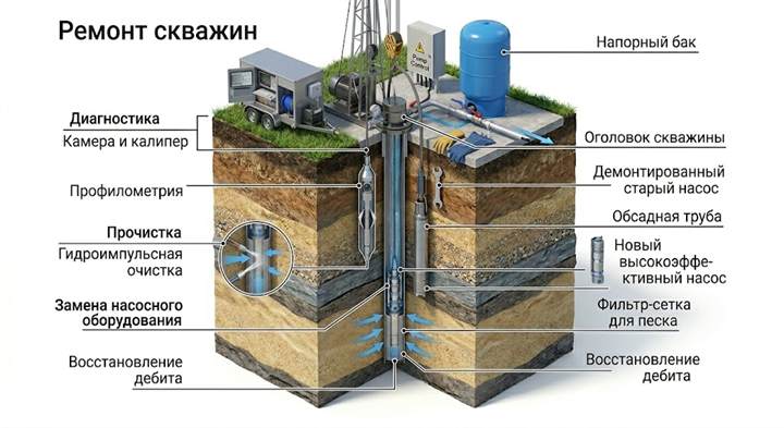 Ремонт скважин в Кемерове